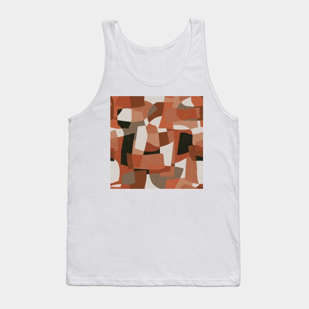 Nomade Abstraction / Mid Century Shapes Tank Top by matise